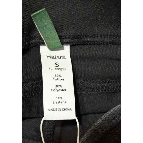 Halara Denim Leggings Womens Small Black High Waisted Jeggings Stretch Pants - Picture 4 of 8